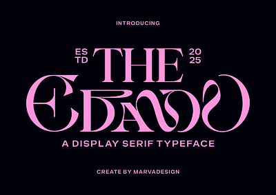 Ebamo Font beauty branding classic decorative elegant fashion font fonts headline high contrast lettering logotype luxury modern poster serif typeface typography unique website
