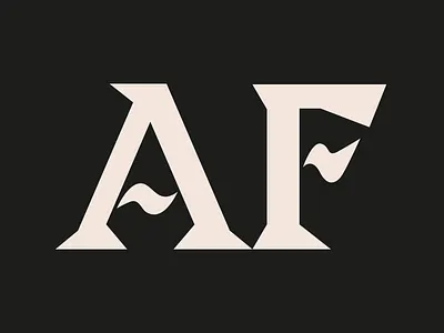 Italian Restaurant Al Forno initials branding fire graphic design lettering logo logo design restaurant typography visual identity