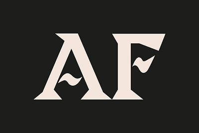 Italian Restaurant Al Forno initials branding fire graphic design lettering logo logo design restaurant typography visual identity