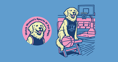 Dog Illustration Tee design dog graphic design illustration merch merchandise design swag womens sports