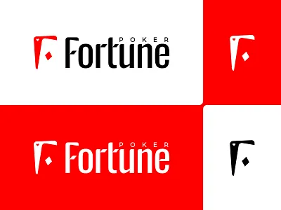 Fortune Poker - Logo Design branding card logo cards casino casino logo clever design fortune poker giletroja illustration lettermark logo logo design minimalism poker poker cards poker logo smart typography ui