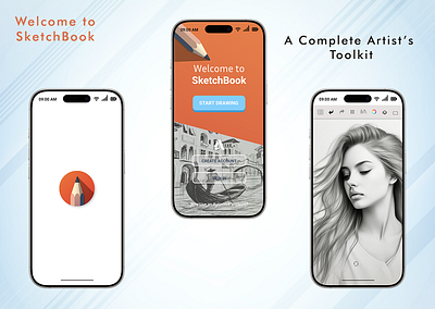 Creative UI/UX Concept for SketchBook Drawing App appdesign appinterface creativedesign designinspiration figma graphic design mobileapp portfolio sketchapp sketchbook uidesign uiux uxdesign visualdesign
