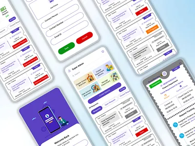 Designing a Smarter Way to Manage Schools - Mobile App UI Design appilication uiux apps appui dashboard edutech app edutech ui mobile app for school school app school app ui ui ux
