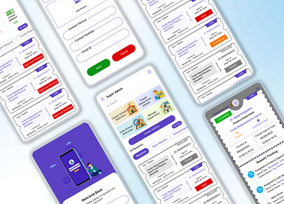 Designing a Smarter Way to Manage Schools - Mobile App UI Design appilication uiux apps appui dashboard edutech app edutech ui mobile app for school school app school app ui ui ux