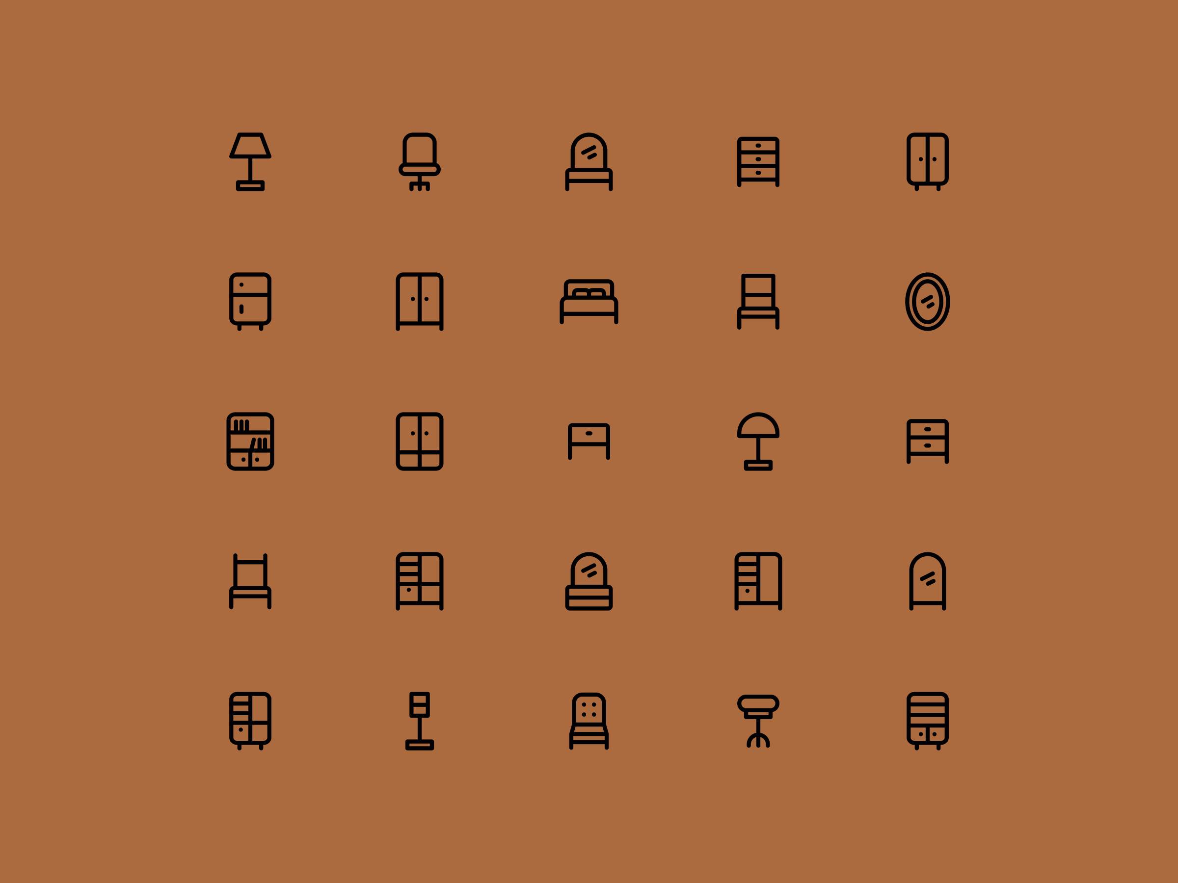Monoform: Home icons furniture home icon icons