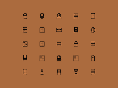 Monoform: Home icons furniture home icon icons