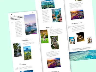 Discovering Australia: Longread (Лонгрид Австралия) design graphic design longread ui web website