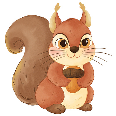 水彩リス、近日発売…お見逃しなく！ animation autumn couple cozy fall full moon home house illustration leaf leaves object pie season thanksgiving turkey warmn watercolor