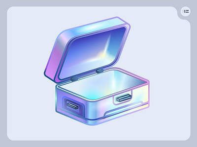 Lootbox - Vector illustration 2d asset box case graphic design illustration json lootbox lottie