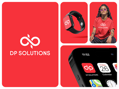 🔴 DP SOLUTIONS — Infinite Ideas, Simple Solutions antor brand design brand identity branding branding design business logo clean design corporate identity creative dp logo dribbble infinity logo lettermark logo design mdamdadul minimalist modern logo professional logo tech logo visual identity