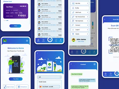 Pocket Money -Mobile App UI Design fintech fintech ui kids app mobile app ui money app parent app school app ui uiux uiux for mobile ux