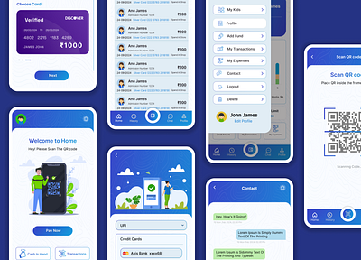 Pocket Money -Mobile App UI Design fintech fintech ui kids app mobile app ui money app parent app school app ui uiux uiux for mobile ux