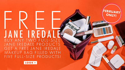 Free Jane Iredale Gift With Purchase Promotional Banner adobe photoshop branding campaign design design digital marketing graphic design marketing design typography web banner design