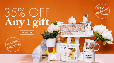 35% Off Any 1 Gift For Mother's Day Promotional Banner adobe photoshop branding campaign design design digital marketing graphic design marketing design typography web banner design