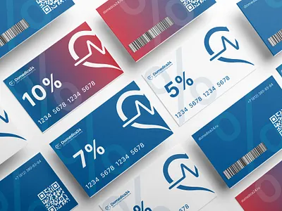 Discount card design branding graphic design