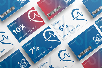 Discount card design branding graphic design