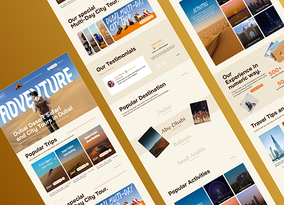 UAE Travel Booking Website UIUX Design booking website tarvel ui uiux ux website