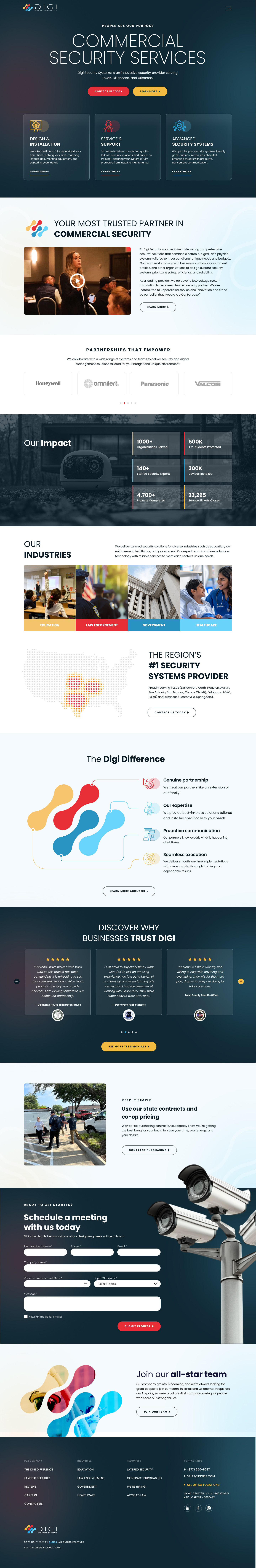 Professional Security Services Website 3d branding design graphic design illustration logo ui