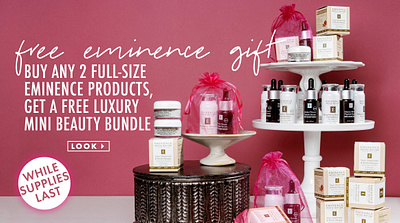 Free Eminence Gift With Purchase Campaign adobe photoshop branding campaign design design digital marketing graphic design marketing design typography