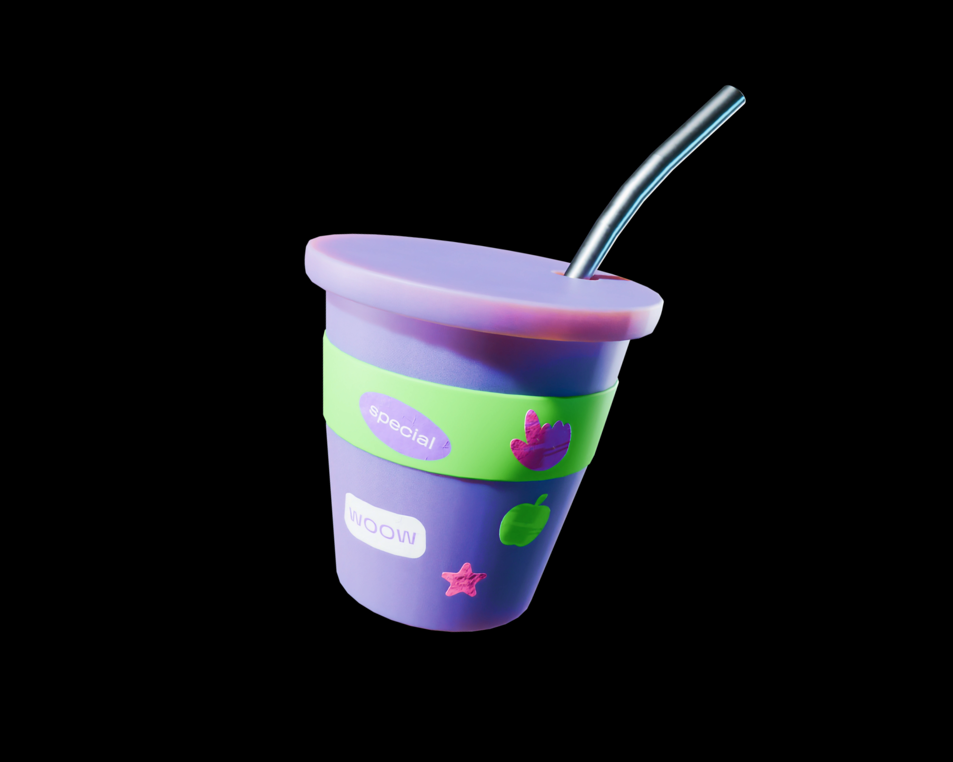 illustration for VK fest 2025 3d blender branding ci cinema4d cycle decals design graphic design modeling