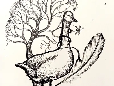 Illustration Ex Libris goos graphic design illustration logo ui