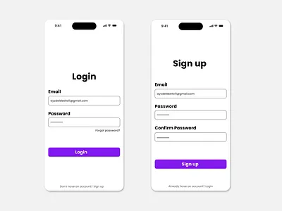 Login/Sign Up Screen 3d app branding design graphic design illustration logo ui ux vector
