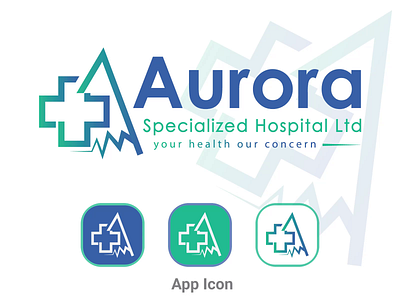 Aurora Specialized Hospital Ltd-logo appicon applogo branding clinic logo creative logo gradient logo hospital logo illustration letter logo logo logo branding logo concept logo design logo designer logo inspire logo process logomark nft professional logo symbol