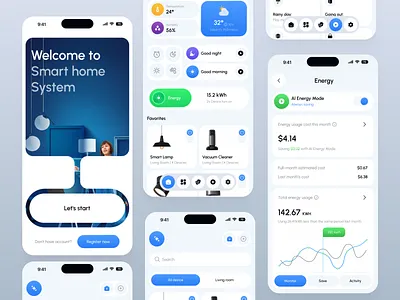 Smart Home Mobile App controller app dribbble home control app mobile app mobile app design mobile ui mobileapp smart home app smart living app smarthome uiux