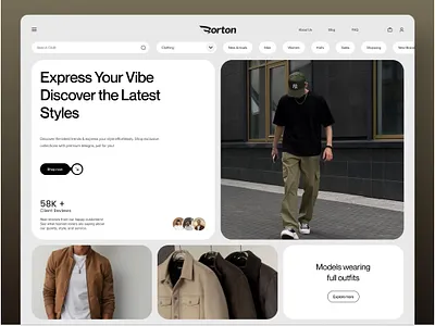 Fashion Website Design clothing clothing ui design clothing web design clothing website e commerce website design fashion app design fashion landing page design fashion web design fashion website design jacket jeans landing page design minimal ui design products shirt website design style t shirt website design