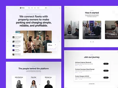 Parkos - About Us about us animation clean design digital graphic design information modern motion graphics page saas technology ui uidesign uiux ux uxdesign vehicle web design website