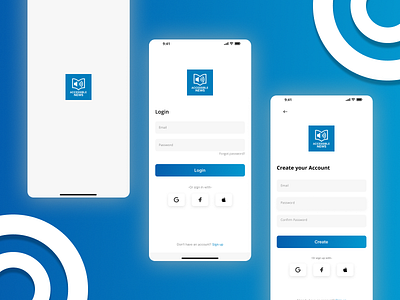 Accessible News - UI Login Page app design ui