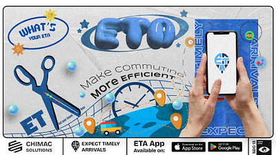 ETA - Expect Timely Arrival || Technopreneurship Poster branding design graphic design logo poster