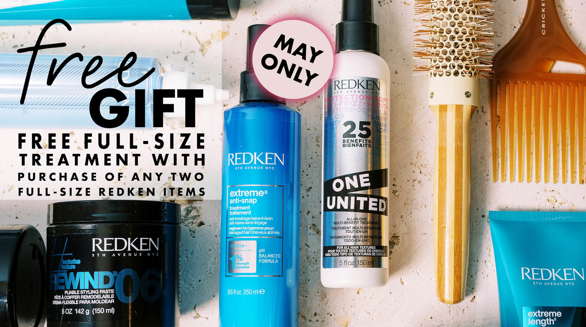Free Full-Size Redken Gift With Purchase Promotional Web Banner adobe photoshop branding campaign design design digital marketing graphic design marketing design typography web banner design