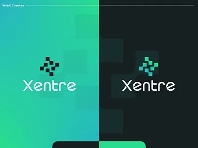 Xentre - Visual Identity for tech giant. developer logo design saas tech logo technology visual identity