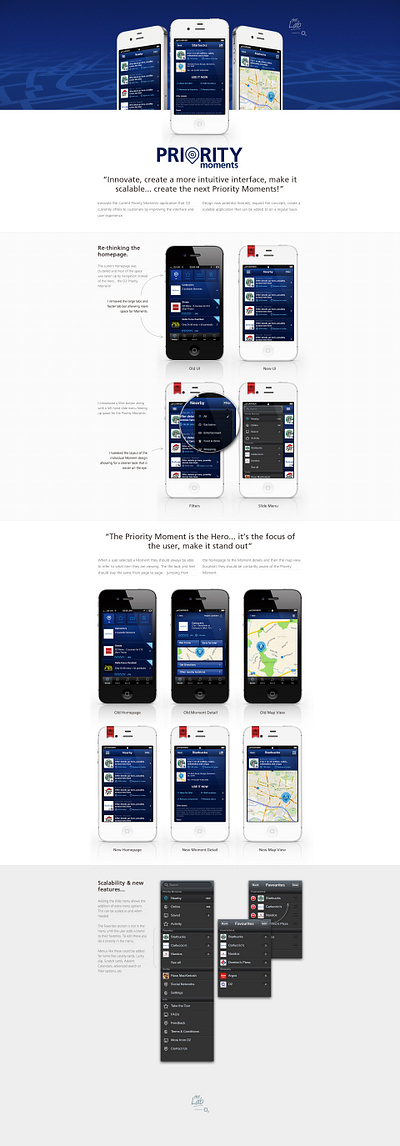 Priority Moments app graphic design interface iphone ui ux