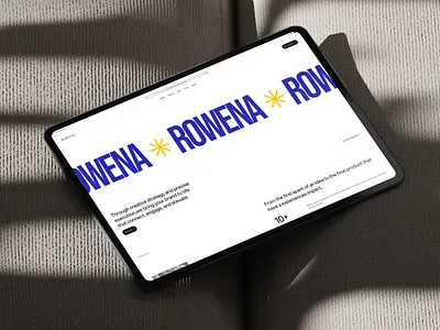 Rowena - Professional Service Website Template application branding design development flat graphic design illustration interface logo saas ui ux vector web