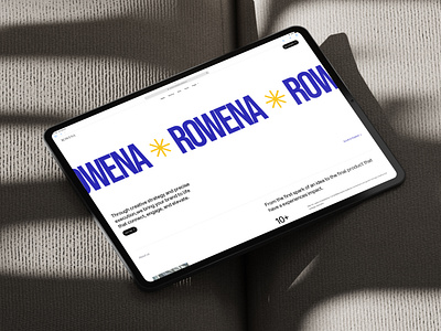 Rowena - Professional Service Website Template application branding design development flat graphic design illustration interface logo saas ui ux vector web