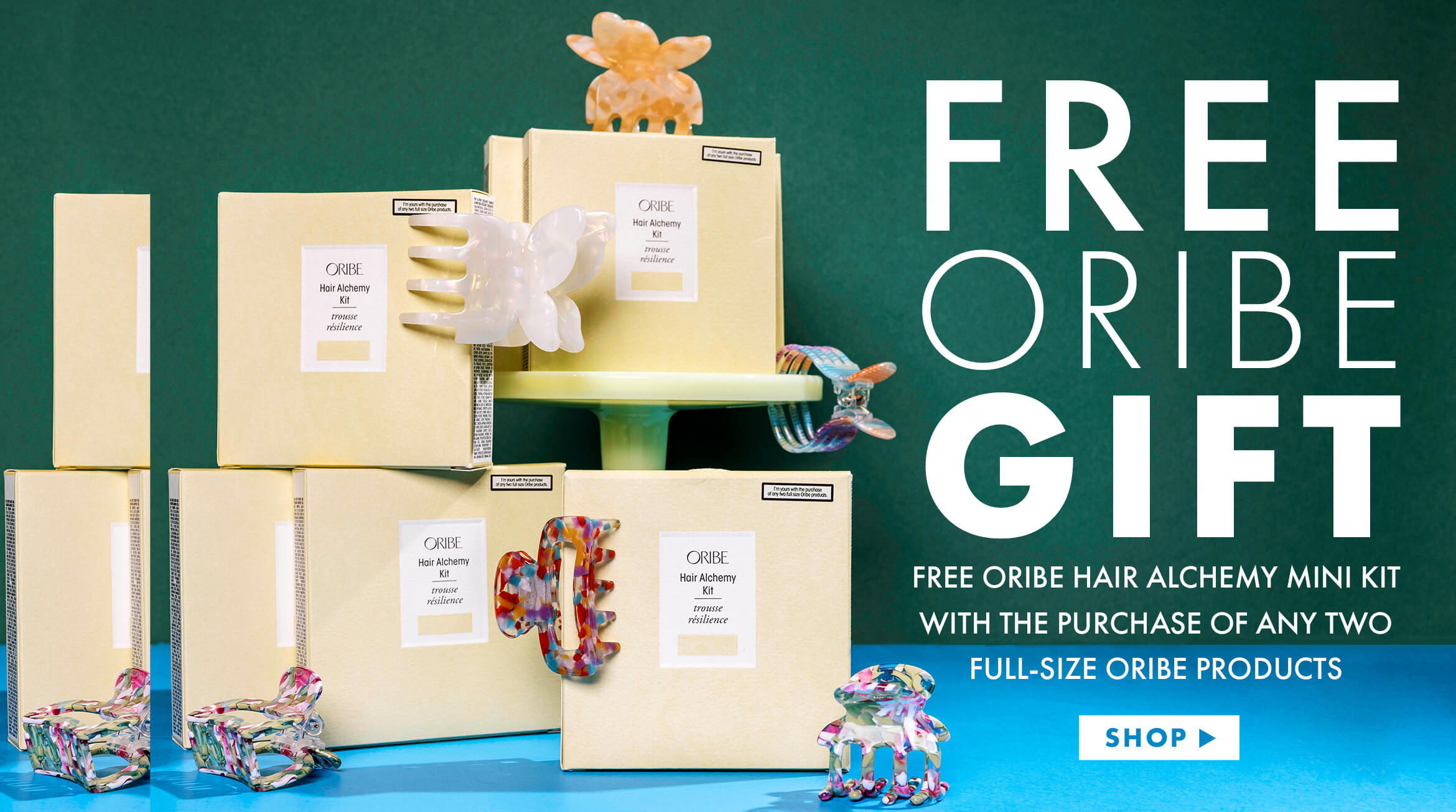 Free Luxury Oribe Gift With Purchase Promotion For Local Salon adobe photoshop branding campaign design design digital marketing graphic design marketing design typography web banner design