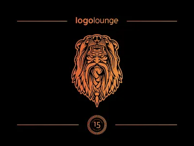 Logo Lounge Book 15 | Winner! bear berserker viking character character design drawing icon illustration illustration design logo lounge logo lounge book mascot viking