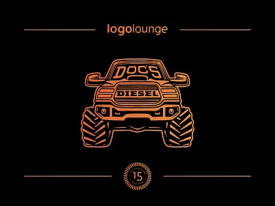 Logo Lounge Book 15 | Winner! digger docs diesel illustration logo logo design logo lounge monster truck truck truck illustration truck logo type design typography
