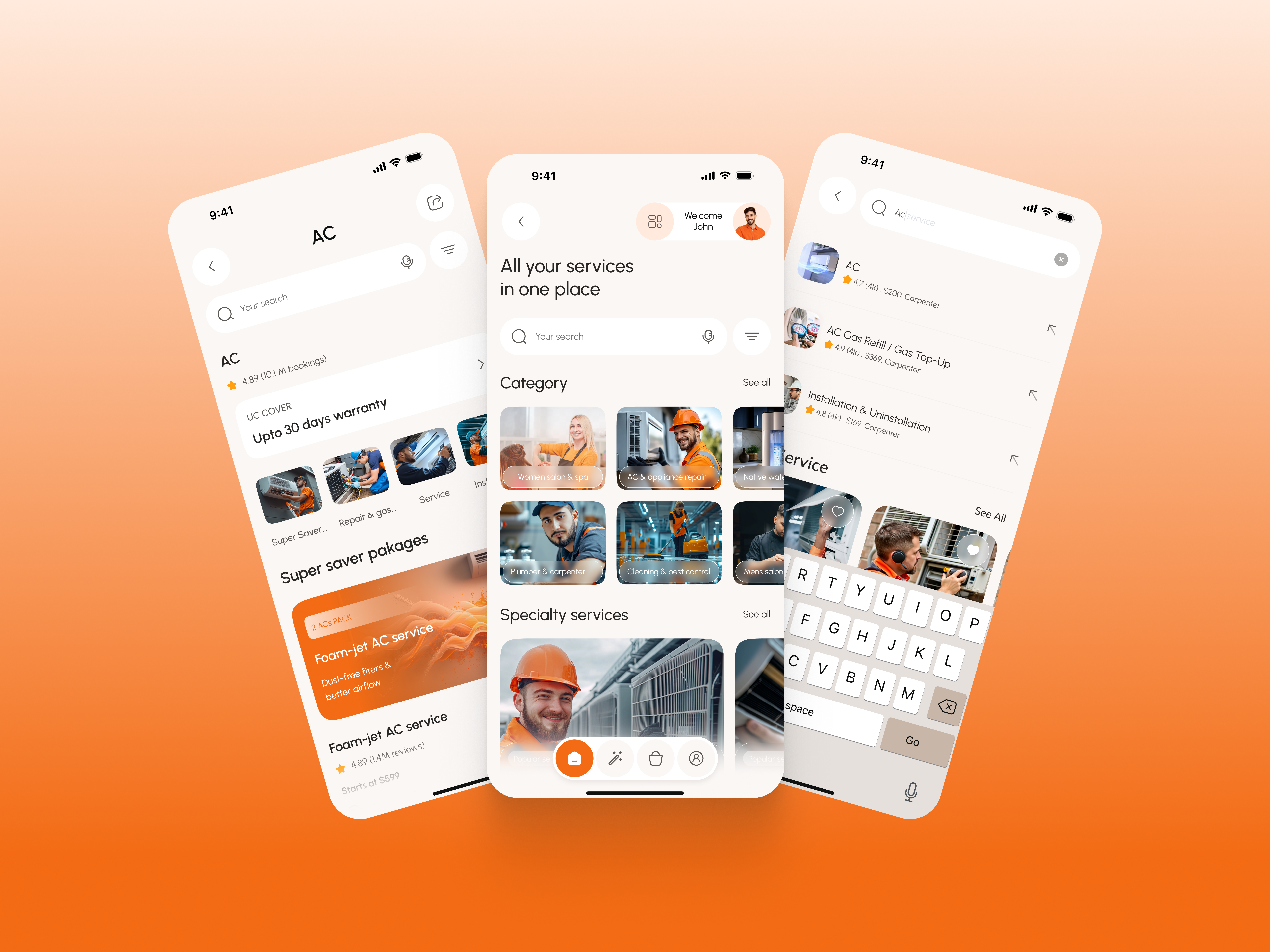 Home Care Service - Super App booking cleaning service cleaning services home care home repair ios app mobile mobile app mobile application on demand app plumbing repairing services service service app service booking super app