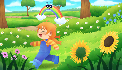 Milo & Cloudie – Whimsical Children’s Storybook book branding cartoon children children book cloud design editorial graphic design illustration logo park playful vector