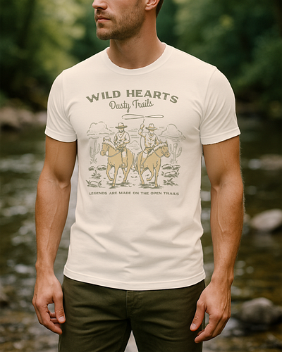 Wild Hearts, Dusty Trails branding design graphic design illustration logo mountain nature ui ux vector