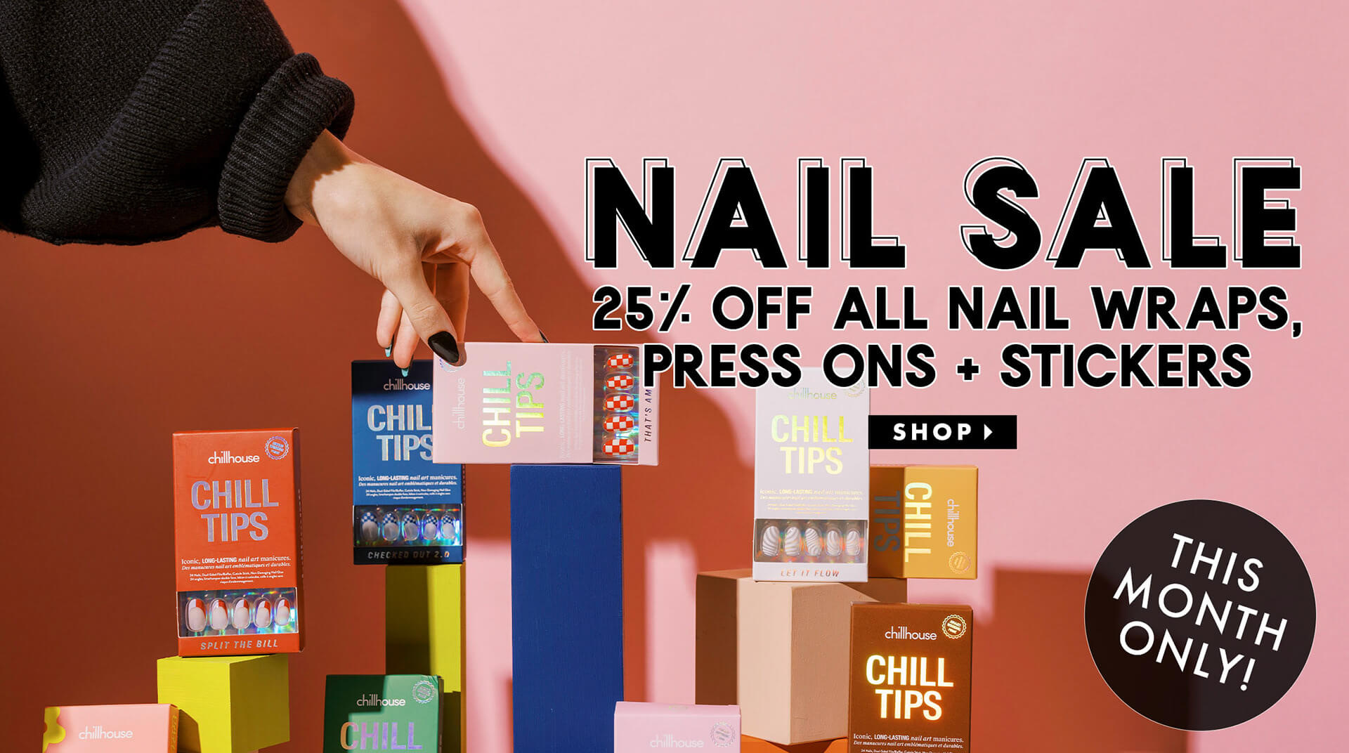 Promotional Web Banner For Nail Sale For Local Beauty Shop adobe photoshop branding campaign design design digital marketing graphic design marketing design typography web banner design
