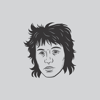 Victor Tsoi (Виктор Цой) @linescurveshapes adobe adobe illustrator design fan art graphic design icon illustration vector vector art vector illustration victor tsoi виктор цой