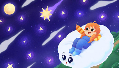See the Star - Children Book Illustratio animation book branding cartoon cartoon character character sheet children children book design education graphic design illustration kid logo picture book playful star ui ux vector