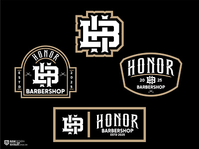 HONOR BARBERSHOO LOGO barbershop barbershopconnect barbershoplogo branding design graphic design logo logodesigner