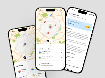 15 Minute City Planner Mobile App 15minutecity appconcept appui citydesign cityplanner cleanui figmadesign minimaldesign mobileappdesign mobilityapp modernui smartcity sustainablecity uidesign uiuxdesign urbanplanning urbantech userexperience userinterface uxdesign