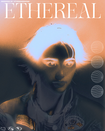 ETHEREAL creativeposter digitalart ethereal graphicdesign modernposter posterdesign