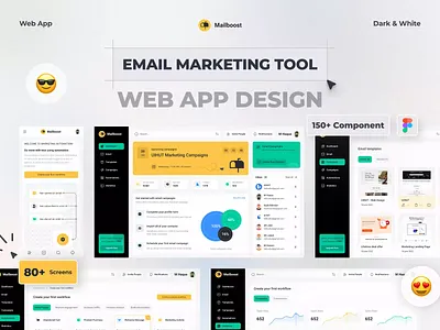 Email Marketing Web App email email marketing figma figma design ui ui design ui kit uihut web app website design